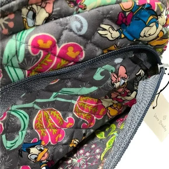 Disney Vera Bradley Pure Cotton Inner Waterproof Makeup Travel Bag NWT - Picture 8 of 9